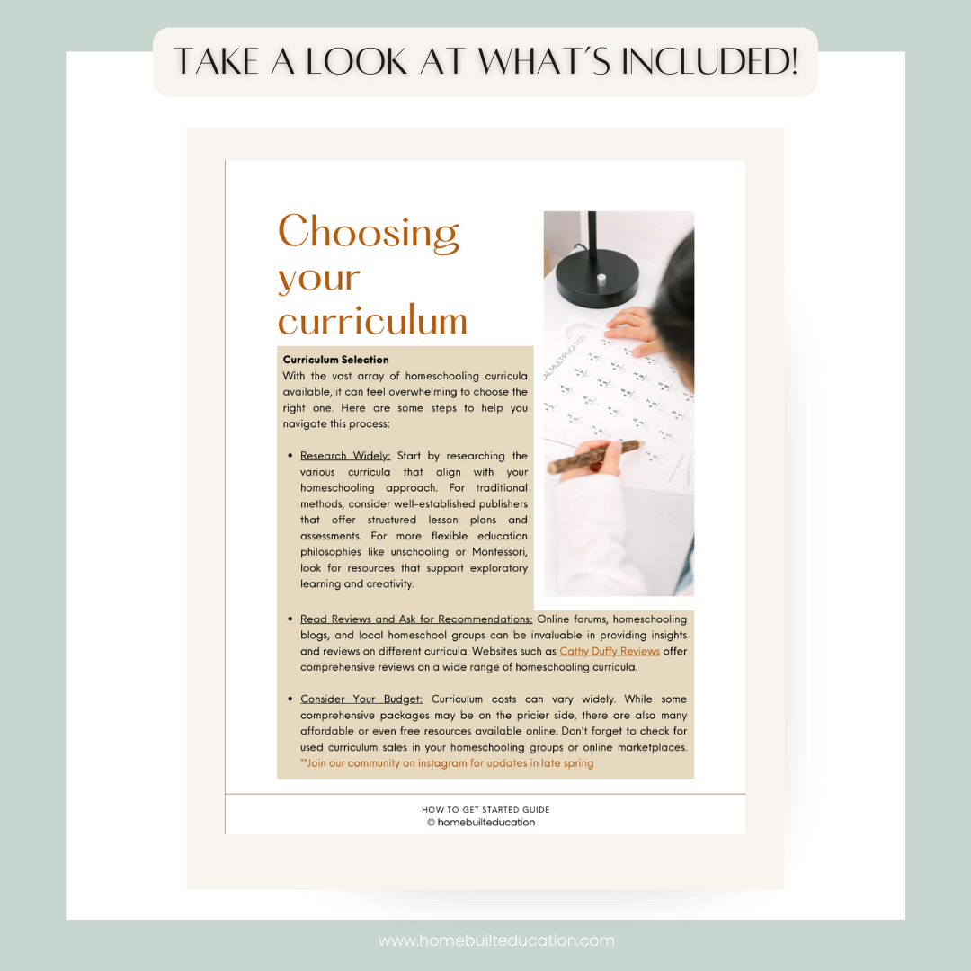 How to Get Started Homeschooling Guide