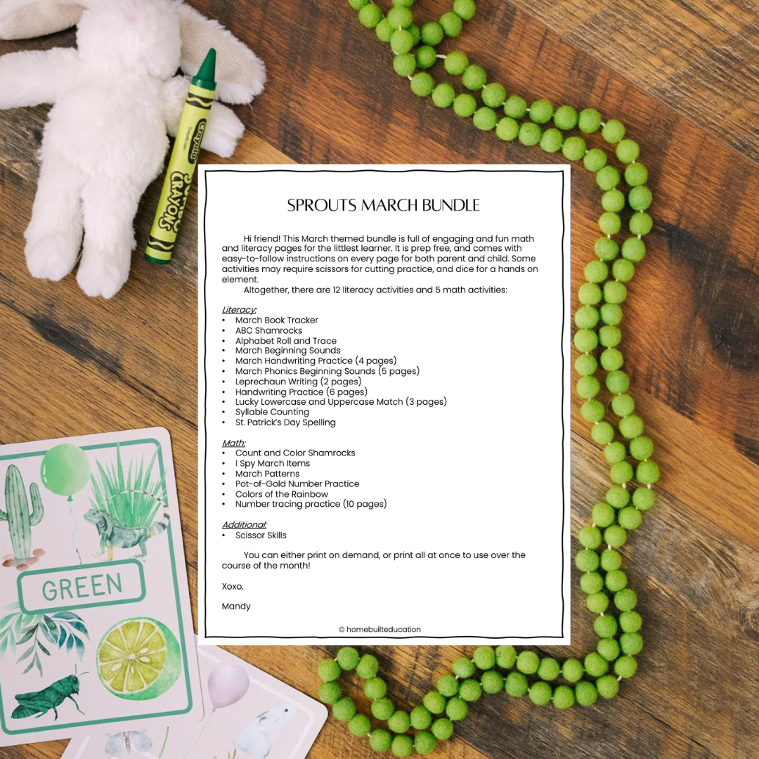 Sprouts March Bundle (Ages 3-5)
