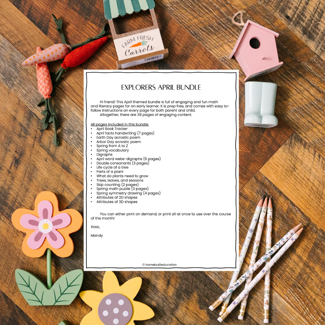 Explorers April Learning Bundle (Ages 6-8)