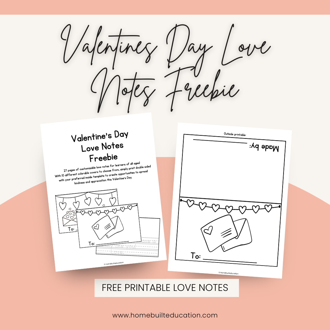 Valentine’s Day Love Notes Freebie