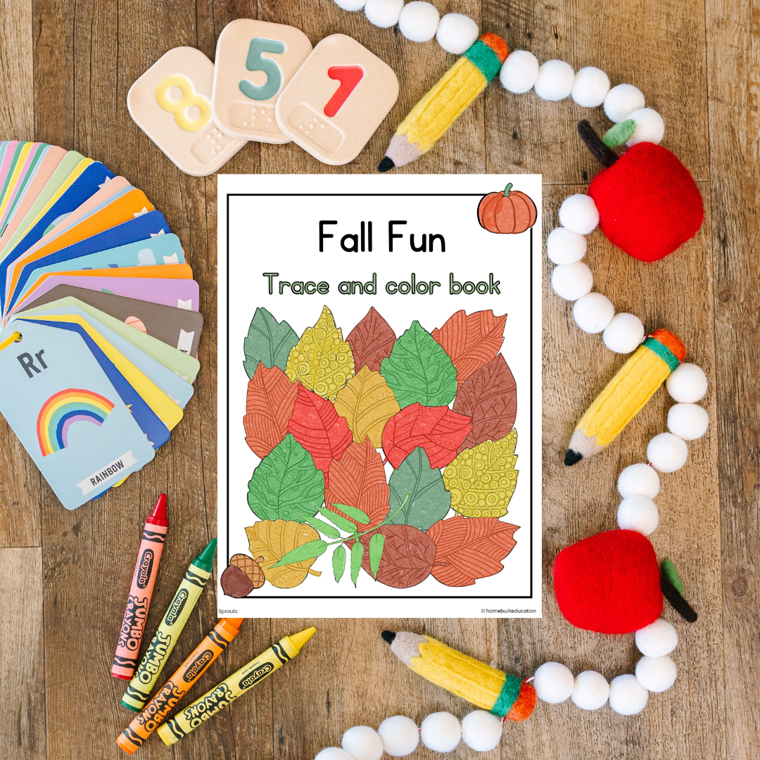 Sprouts Handwriting Bundle: Fall Fun Tracing & Coloring (Ages 3-5)