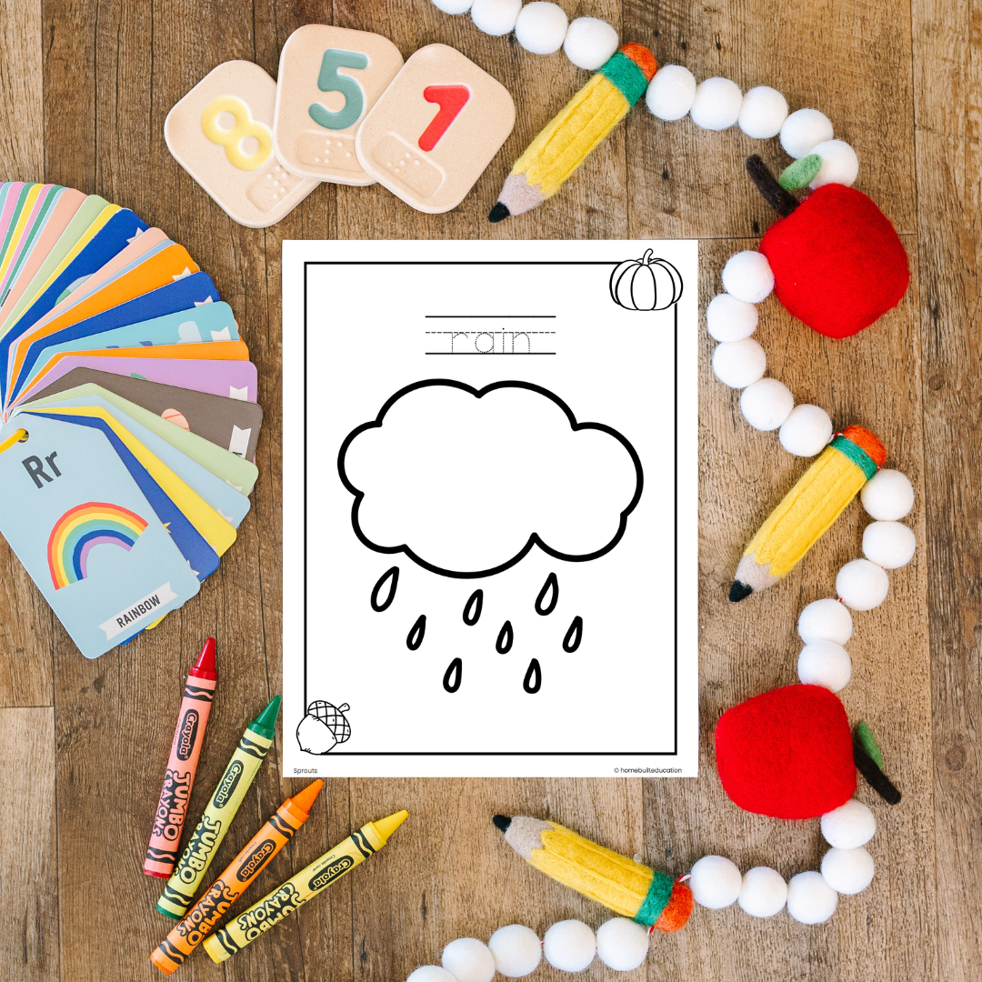 Sprouts Handwriting Bundle: Fall Fun Tracing & Coloring (Ages 3-5)