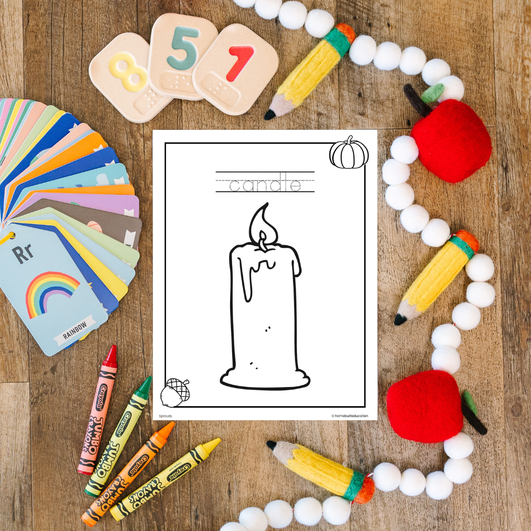 Sprouts Handwriting Bundle: Fall Fun Tracing & Coloring (Ages 3-5)