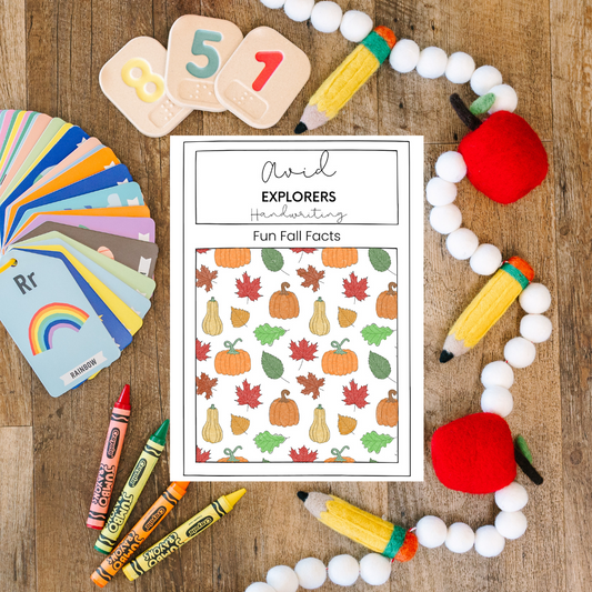 Explorers Handwriting Bundle: Fall Fun Facts(Ages 6-8)