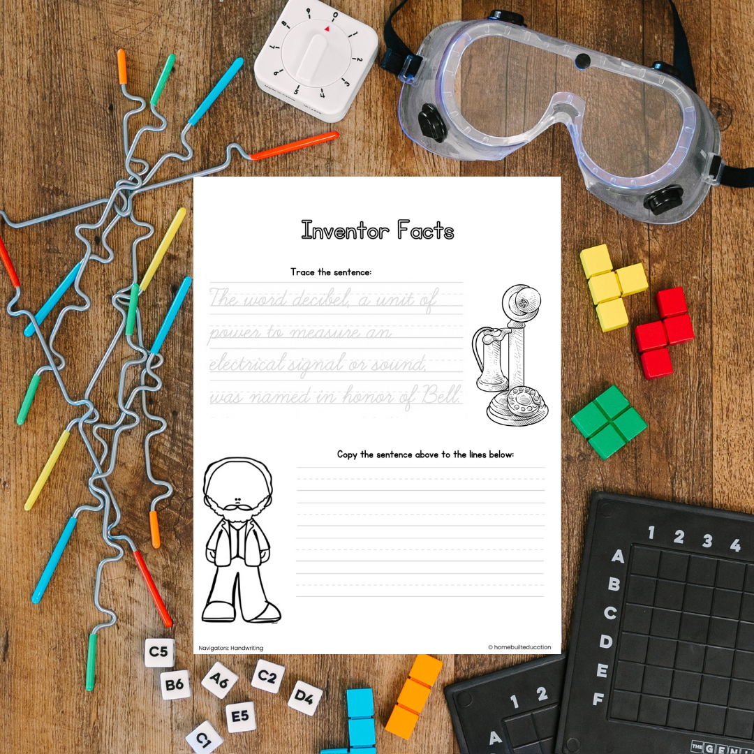 Navigators Cursive Practice Bundle: Scientists and Inventors (Ages 9-11)