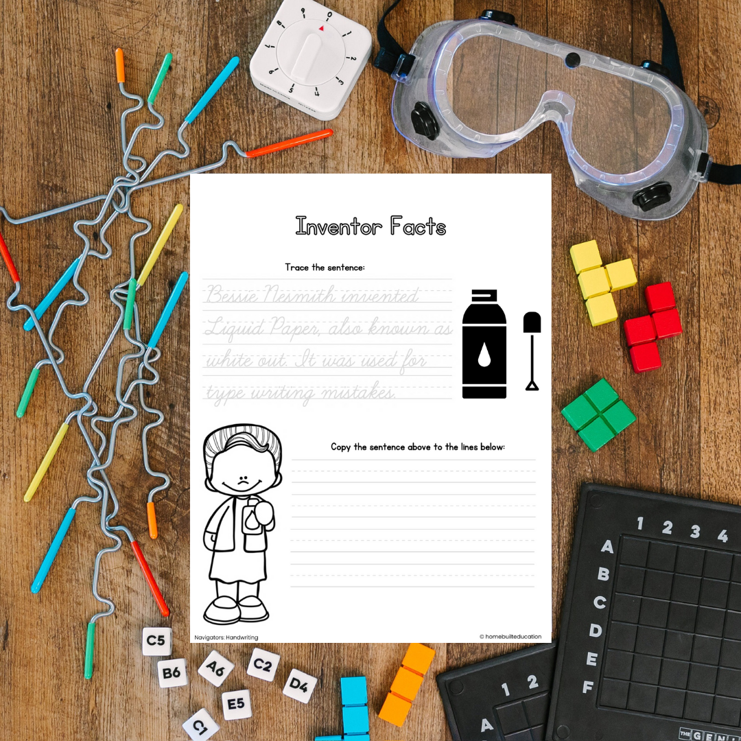 Navigators Cursive Practice Bundle: Scientists and Inventors (Ages 9-11)