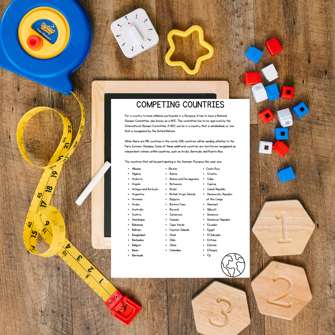 Summer Olympics Learning Bundle (Ages 6+) - Make This Summer Gold!