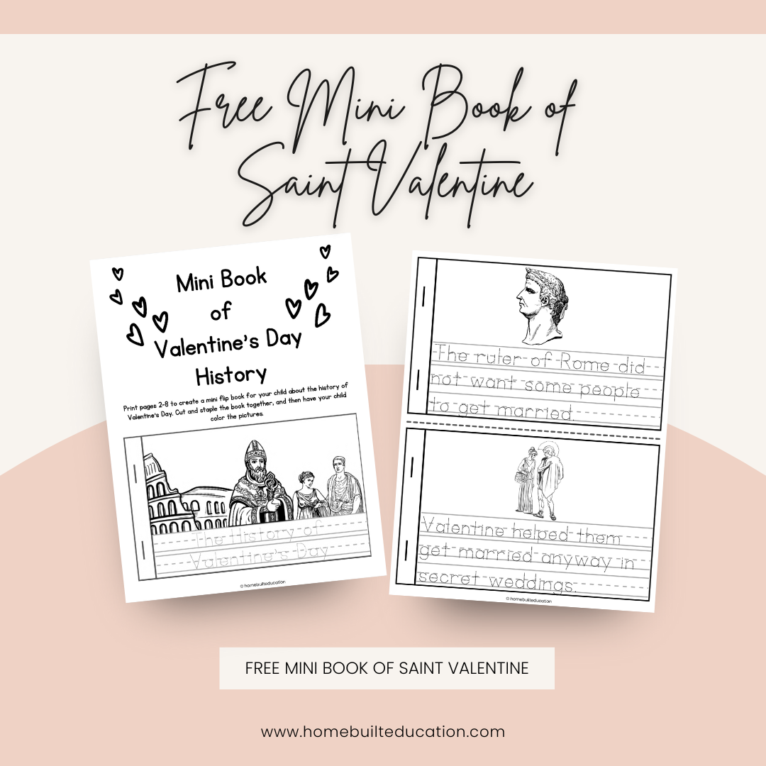 Mini Book of Saint Valentine Freebie – With Love, From Homebuilt