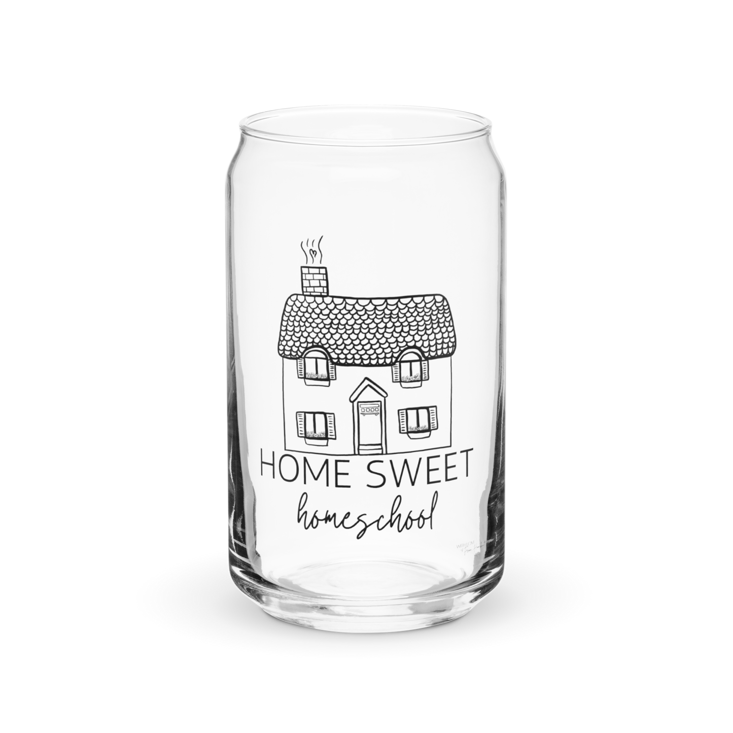 Home Sweet Homeschool Glass Can